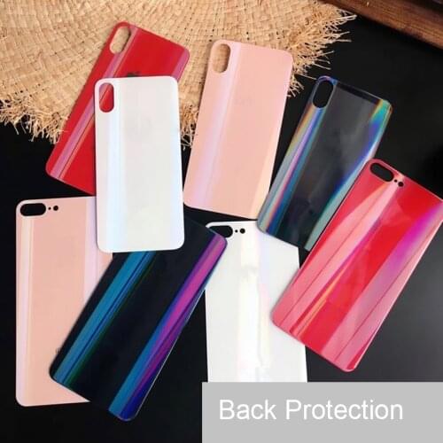 Glass Film Aurora Glare Gradient Full Screen Glass Back Film Color Phone Back Film for iPhone 11 Pro X XS MAX XR 8 7 6S 6 Plus