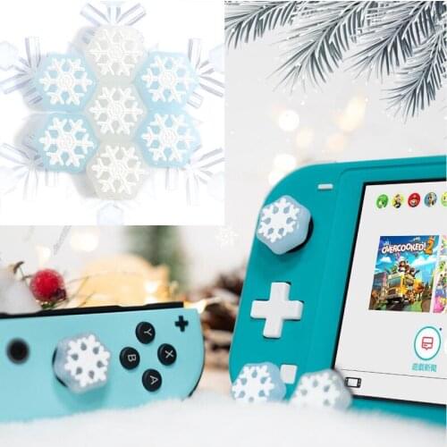 Shaped Snowflake Thumb Stick Grip Cap Joystick Protective Cover For Nintendo Switch NS Lite Joy-con Controller Thumbstick Case