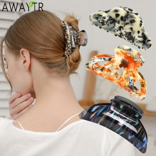 New Women Barrettes Hair Claws Clips Hair Accessories Hairpins Ladies Hairgrip Hair Clamps Girls Ornaments Crab Bands Headdress