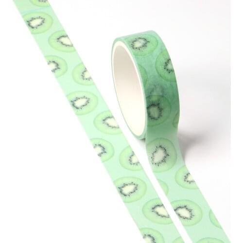 1PC Cute Kiwi Fruit Masking Washi Tape DIY Decorative Adhesive Tape For Diary Scrapbooking Decoration Office School Supplies