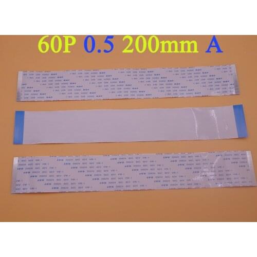 10-100pcs New Type A 20cm 200mm FFC FPC 60pin 0.5 pitch Flat Ribbon Flex Cable 60 pins 20624 AWM 80C VW-1 60V Power Button