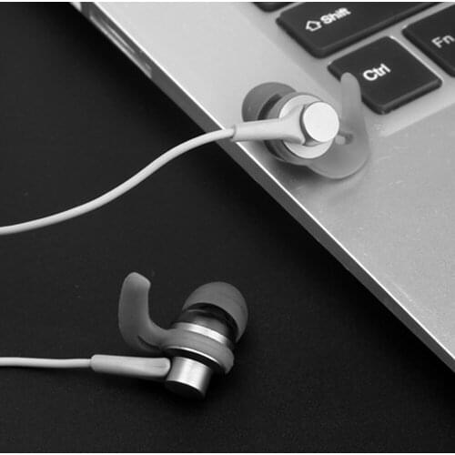 100pcs High quality earphones In-ear stereo subwoofer line control with wheat call music earphones sports headset