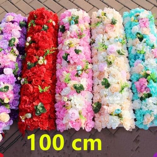 100 cm Artificial Dahlia Flower Arrangement Decoration Home Christmas Wedding Arches Party Activities Rousi Flower Row