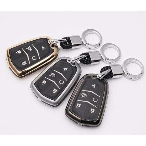 Car Zinc Alloy Key Case Cover For Cadillac ESV Escalade CTS XTS SRX ATS 2015 2016 2017 2018 CT5 XT5 XT6 Accessories