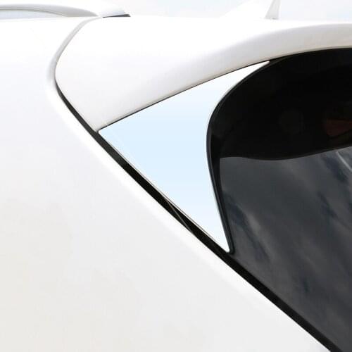 Car Rear Spoiler Conner Rear Door Cover Decorative Trims 2015 2016 2017 2018 Accessories Stainless Steel for Hyundai Tucson