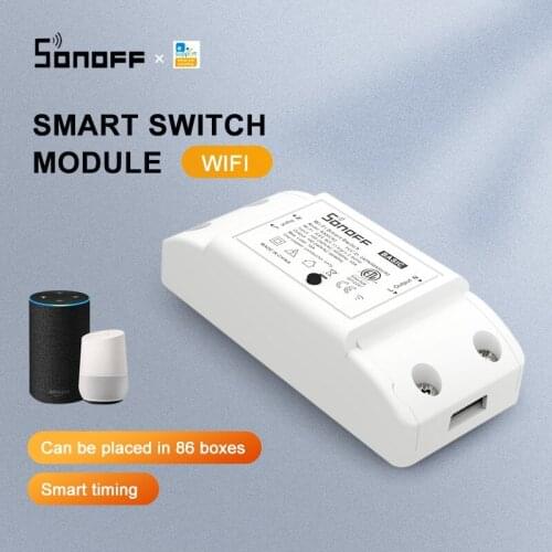 Sonoff Basic R2 WiFi Wireless Timer Smart DIY Switch Module for Apple Android APP For ITEAD Work with Alexa Google Home eWeLink