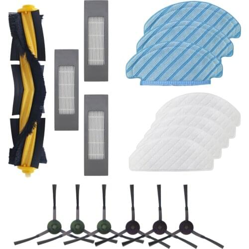 Filter Side Brush Mop Cloth Set for Ecovacs Deebot Ozmo 920 950 T5 Vacuum Cleaner Parts Replacement Home Accessories