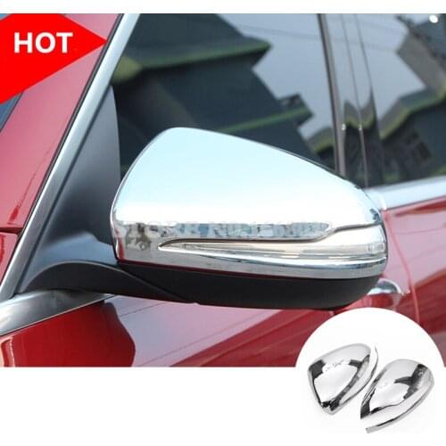 ABS Side Rearview Mirror Trim Cover 2pcs For Mercedes Benz GLC X253 2015-2020 Car accesories interior Car decoration