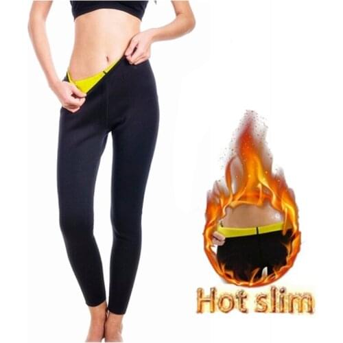 Hot Warm Pants Women Long Pants Body Shaper Slimming High waist Training Ultra Sweat Pant Neoprene Fat Burning Fitness Sportwear