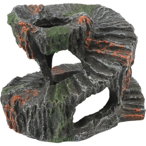 Tortoise Reptiles Basking Climbing Platform Resin Turtle Hiding Cave Aquarium Ornament For Aquarium Fish Tan