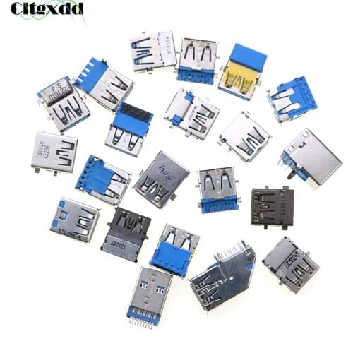 Cltgxdd 10pcs/set USB 3.0 Connector Male / Female Socket High Speed Data Transmission USB3.0 Jack For Laptop U Disk Printer