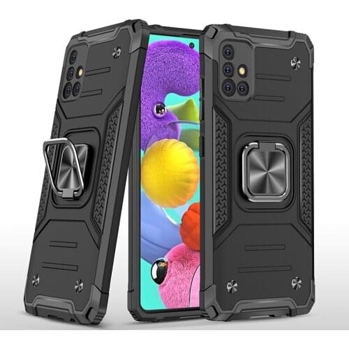 Armor Dual Layer case 360 Degree Rotating Metal Ring Holder Kickstand Shockproof Cover for Samsung Galaxy A51 A71 4G A51 A71 5G