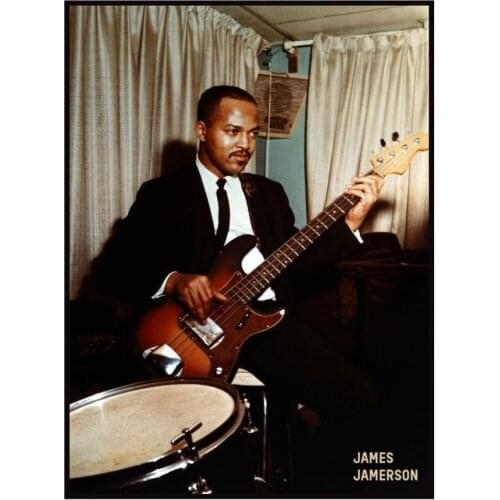 James Jamerson FenderBass MASTER Motown AMAZING Silk Cloth Poster Art Bedroom Decoration