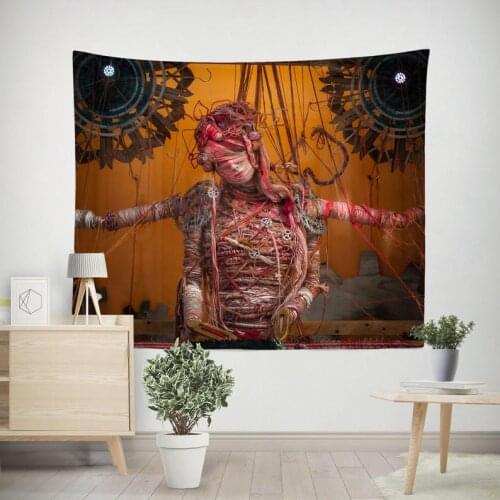 Steampunk Wall Tapestry Gothic Bedroom Tattoo Decor, Beautiful, Gears, Steam, Punk Wall Hanging