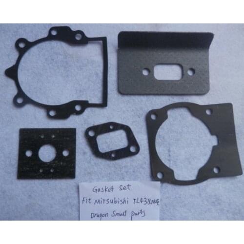 TL43 GASKETS SET FOR MITSUBISHI TL52 2T TRIMMER BRUSHCUTTER MUFFLER CARB BLOWER CYLINDER CRANKCASE GASKET MOWER FREE SHIPPING