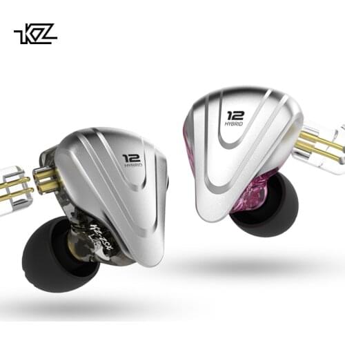 KZ ZSX Metal Headset 5BA+1DD 12 Unit Hybrid In-ear Earphones HIFI Metal Headset Music Sport HIFI Bass Earbuds zs10 pro zsn