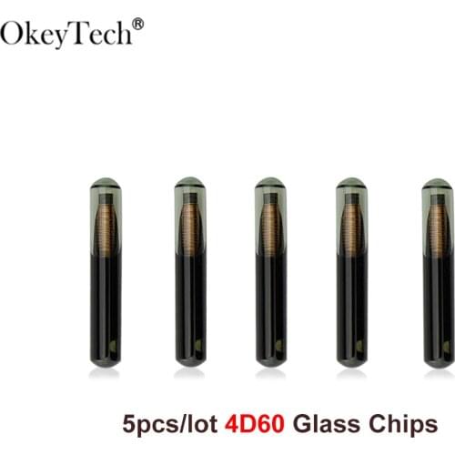 Okeytech 5pcs/lot Original 4D60 Glass Chips For Ford Connect Fiesta Focus Car Key Transponder Chip High Quality Free Shipping