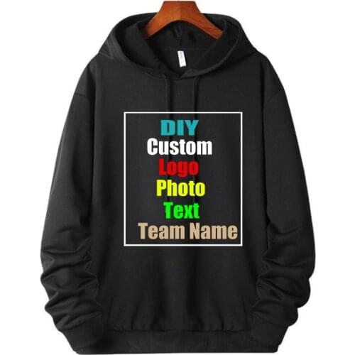 Personalized custom LOGO sweater mens hooded trend loose student spring and autumn couples hooded mens autumn hoodie jacket