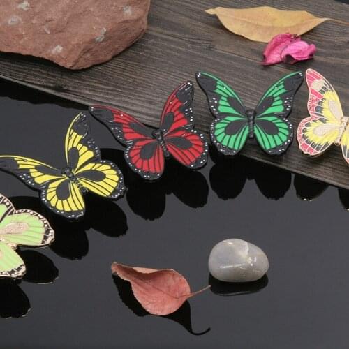 Kitchen Drawer Handles Ceramic Butterfly Drawer Knobs 3D Cartoon Cabinet Cupboard Handles Novelty Creative Fashion Furniture