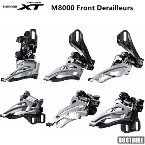 SHIMANO DEORE XT FD M8000 M8020 M8025 H E F L 2S / 3S Front Derailleurs MTB Bike Mountain Bicycle Parts for 2X11 / 3x11 Speed