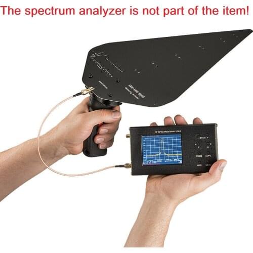 Broadband 6 dB UWB measuring test antenna 600 MHz to 6 GHz with handle