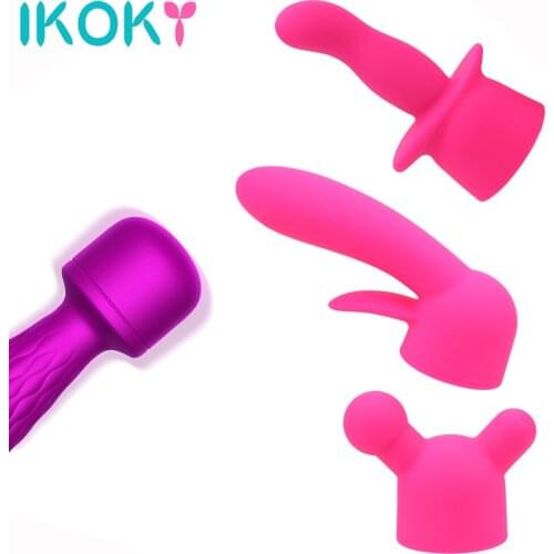 Simulated Tongue AV Rod Head Cover Clitoris Stimulator Masturbation Extension for Wand Vibrator Silicone Case Sex Toys for Woman