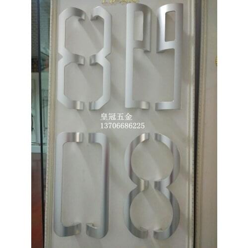 Aluminium alloy glass door, balcony sliding door handle, high-grade luxury wooden door handle, frameless glass door handle