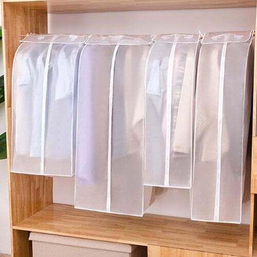Garment Dust Cover Non-woven Hanging Clothes Bag For Storage Clothes Suit Housses Anti-poussière Органайзер Для Хранения