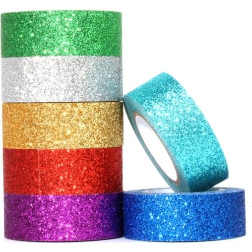 Gold Powder Tape Color Flash DIY Manual Decorative Sticker Color Onion Film Tape Powder Effect Interior For Home Decor