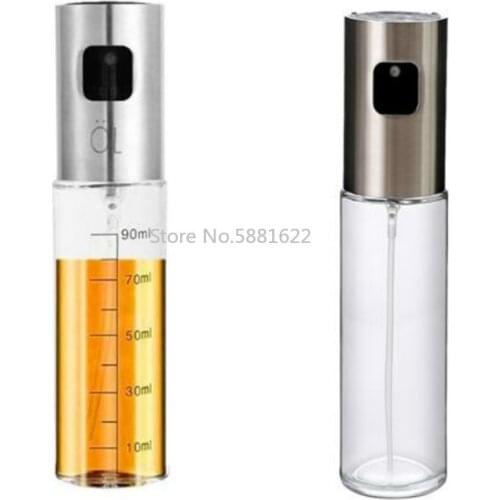 1PCS Kitchen Baking Glass Olive Oil Sprayer Oil Spray Empty Bottle Vinegar Bottle Oil Dispenser Cooking Salad BBQ