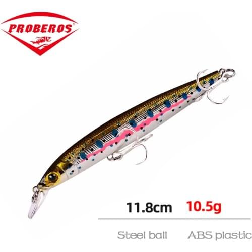 1PCS MINNOW Hot Model Fishing Lure Hard Bait 6Color 10.5g 11.8cm For Choose Minnow Quality Professional Depth1-1.8m
