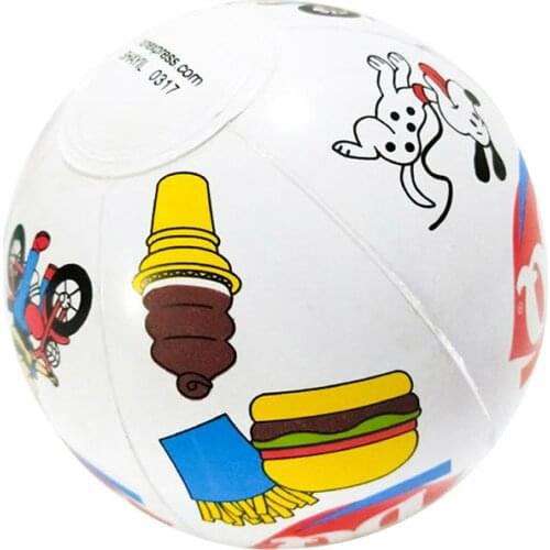 10PCS Inflatable Ball High Bounce Water Toy Colorful Ball For Outdoor Beach Swimming Pool Party For Kids Children