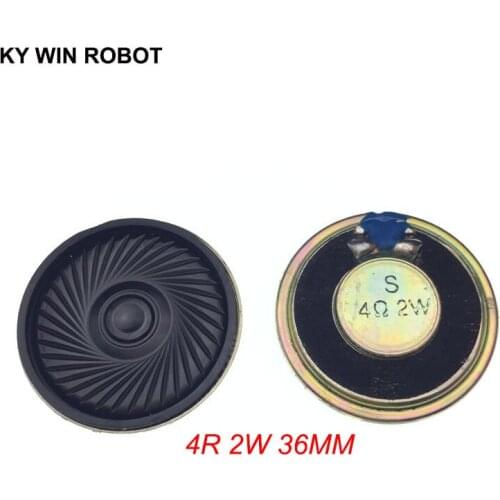 2pcs/lot New Ultra-thin Mini speaker 4 ohms 2 watt 2W 4R speaker Diameter 36MM 3.6CM thickness 5MM