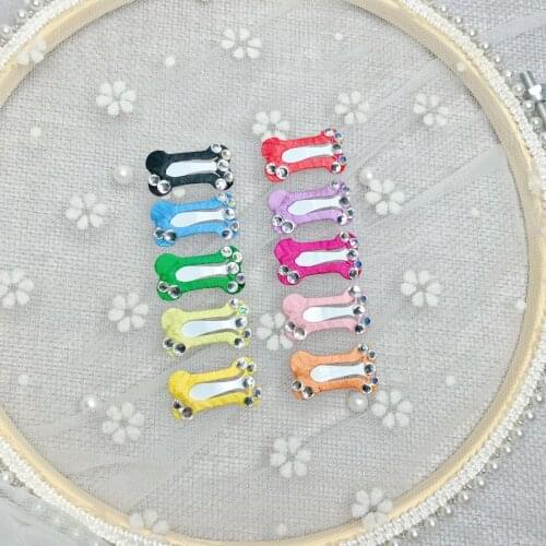 20pcs Pure Handmade Pet Hair BB 2.5 cm Bone Clip could be Yorkshire xi shi Teddy Pet Grooming Dog Accessories