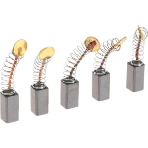 50pcs/5 Pairs Motor Brushes Mini Drill Electric Grinder Carbon Brushes For Electric Motors Dremel Rotary Tool 5x5x9mm