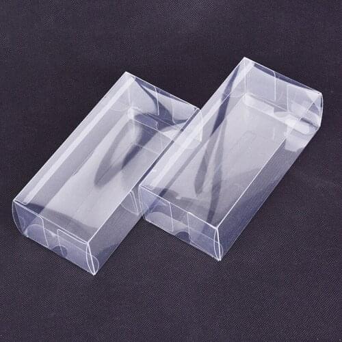 500pcs/lot Large Rectangular Plastic Transparent Box/Clear PVC Plastic Packaging Box Sample/Gift/Crafts Display Boxes