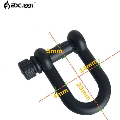 EDC.1991 10pcs Zinc Alloy Buckle 5mm Survival Bracelet Paracord Outdoor Survival tools