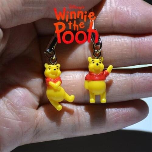2pcs Disney Winnie the Pooh 2cm Action Figurine Collection Toys Model Doll Mini Pendant For children gifts