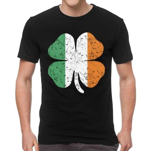 Ireland Irish Flag T Shirt for Men Cotton Printed T-shirts Harajuku Tshirt Short Sleeve Tee Top