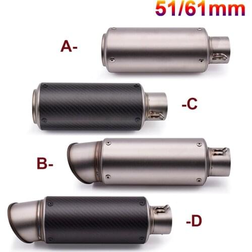 51mm 61mm motorcycle with DB killer exhaust pipe Exhaust Pipe Muffler For Honda CBR954RR CB1000R CBR1000RR CBR1100XX ST1300