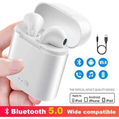 I7s Tws Wireless Headphones Bluetooth Air Earphone Mini 3D Stereo Earbud Handsfree Headset With Charging Box For iPhone Xiaomi