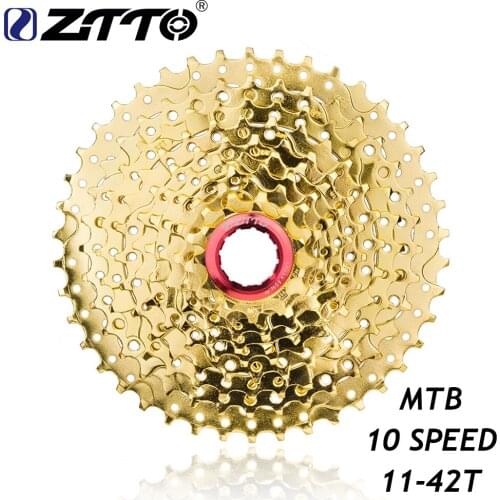 ZTTO MTB 10s Freewheel 10 Speed Cassette 11-28T 11-36T 11-40T 11-42T Steel Flywheel for Parts Cycling Mountain Bike Part