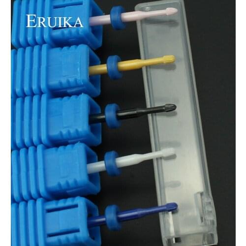 ERUIKA 1pcs Ceramic Nail Drill Bit Small Head Rotary Burr Milling Cutter for Manicure Dead Skin Removal Tools Drill Accessory