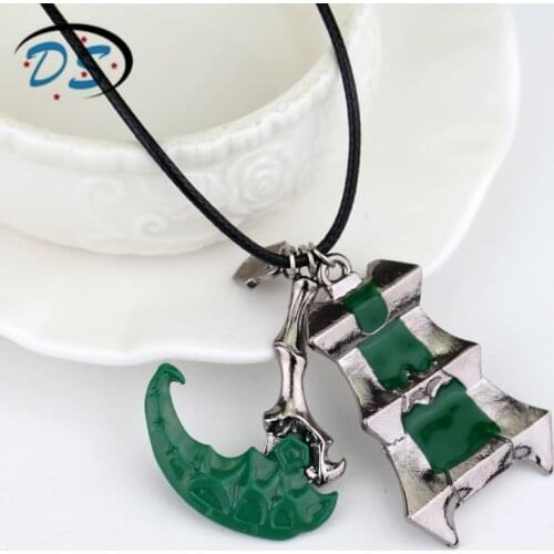 Hot Game LoL Thresh Weapon League of legendes Necklaces Trendy accessories women men Necklace Leather Rope Colar