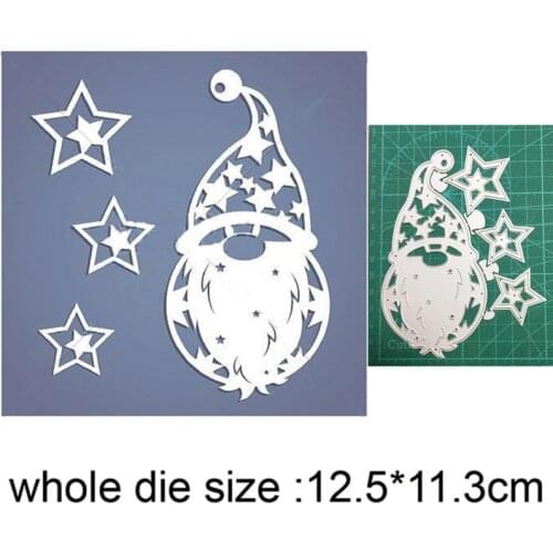 Christmas Stars Santa Claus Metal Cutting Dies Stencils Dies for DIY dies Scrapbooking Decor Paper Card Making Embossing die cut