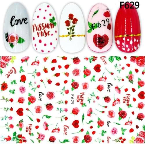 Fashion Nails Art Manicure Back Glue Decal Decorations Nail Sticker For Nails Tips Beauty