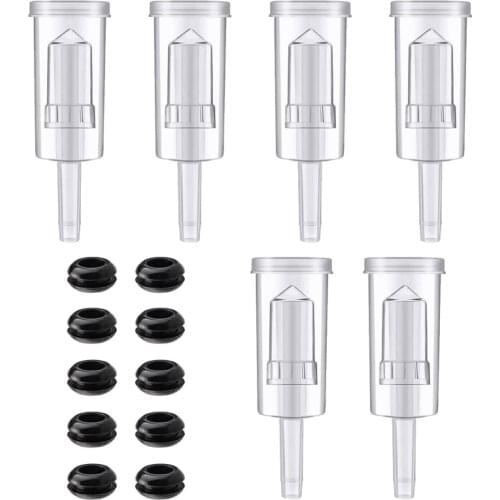Airlock Set 10 Pcs Silicone Grommets and 6 Pcs Airlock for Preserving, Brewing,Making Wine,Fermenting Sauerkraut,Kimchi