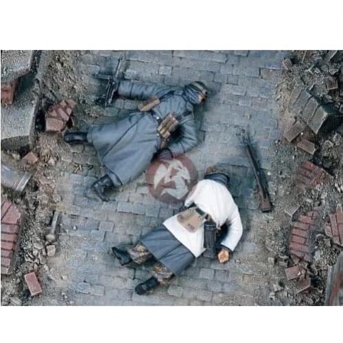 New Unassembled 1/35 Casualties in Winter Clothing Resin Kit DIY Toys Unpainted resin model