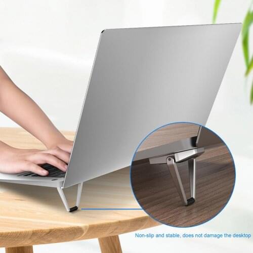1 Pair Laptop Bolster portable stand For -MacBook Huawei MateBook RedmiBook Zinc alloy stand laptop holder