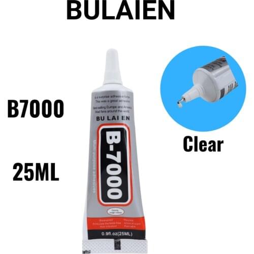 Bulaien B7000 25ML Clear Contact Phone Repair Adhesive Universal Glass Plastic Leather Wood Glue With Precision Applicator Tip